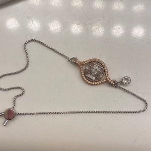 Bracelet silver and rose gold